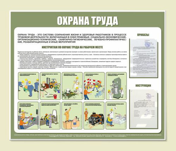 С01 Стенд Охрана труда ( 1200х1000 мм, пластик ПВХ 3 мм, Прямая печать на пластик) - Стенды - Стенды по охране труда - Магазин охраны труда ИЗО Стиль